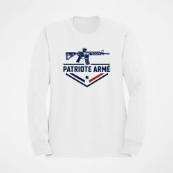 Sweat Tir Sportif Patriote Arme Blanc / Orange