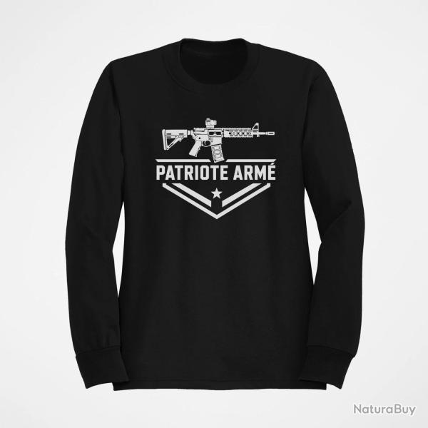 Sweat Tir Sportif Patriote Arme Noir
