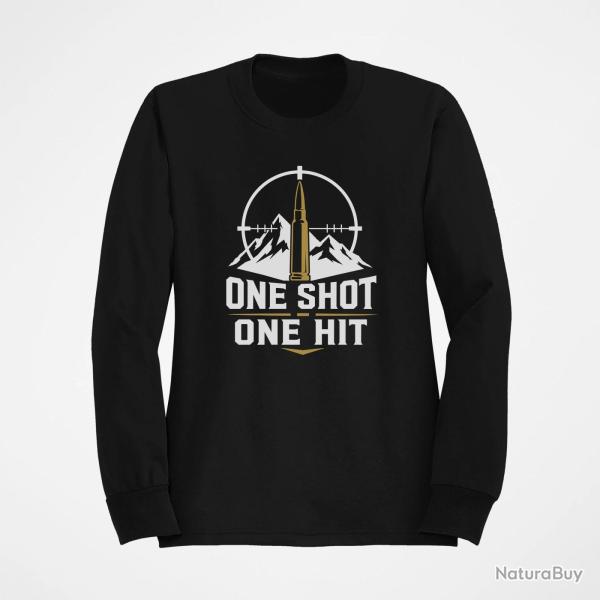 Sweat Tir Sportif One Shot One Hit Cible montagne Noir / Orange