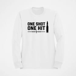 Sweat Tir Sportif One Shot One Hit Cartouche Blanc