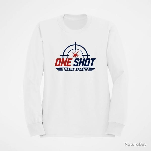 Sweat Tir Sportif One Shot Tireur sportif Blanc / Orange