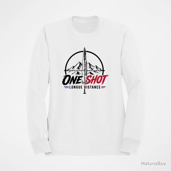 Sweat Tir Sportif One Shot Blanc / Orange
