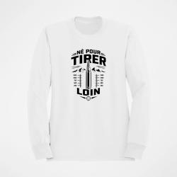Sweat Tir Sportif N&eacute; pour tirer loin Blanc