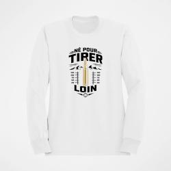 Sweat Tir Sportif N&eacute; pour tirer loin Blanc / Orange