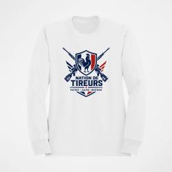 Sweat Tir Sportif Nation de tireurs Blanc / Orange