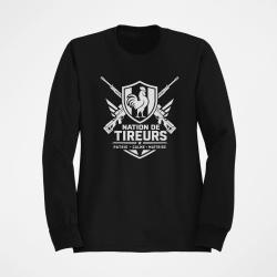 Sweat Tir Sportif Nation de tireurs Noir
