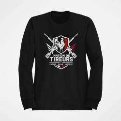 Sweat Tir Sportif Nation de tireurs Noir / Orange