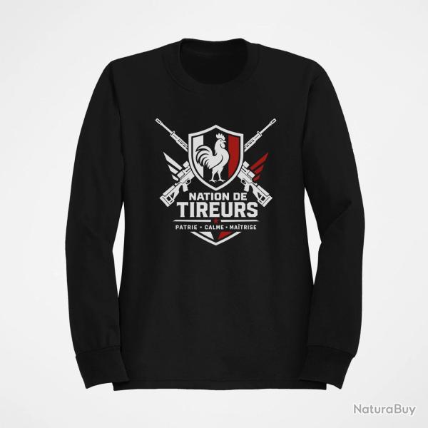 Sweat Tir Sportif Nation de tireurs Noir / Orange