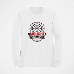 Sweat Tir Sportif Mouche chronique Blanc / Orange