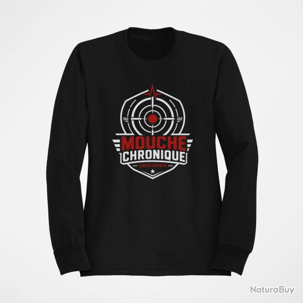 Sweat Tir Sportif Mouche chronique Noir / Orange
