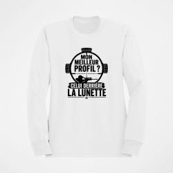 Sweat Tir Sportif Mon meilleur profil Blanc