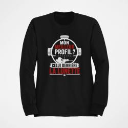 Sweat Tir Sportif Mon meilleur profil Noir / Orange
