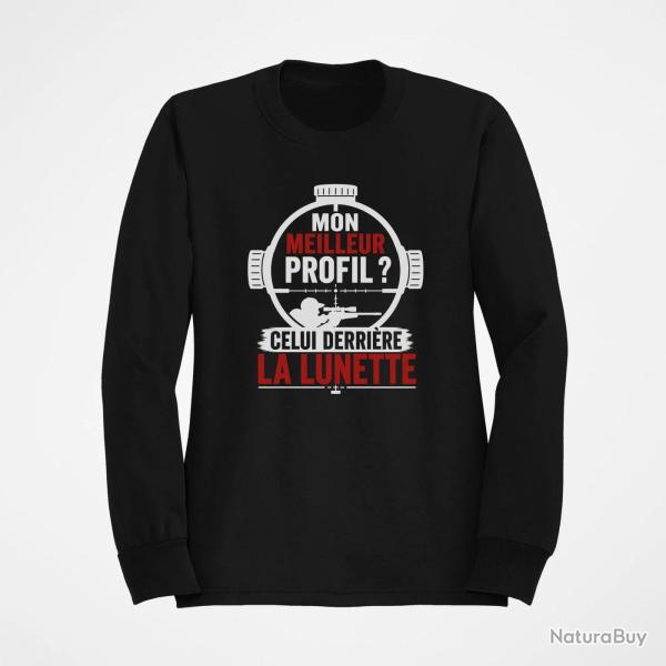 Sweat Tir Sportif Mon meilleur profil Noir / Orange