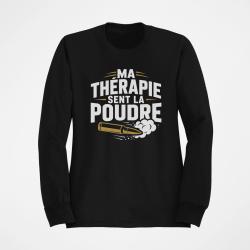 Sweat Tir Sportif Ma th&eacute;rapie sent la poudre Douilles Noir / Dor&eacute;