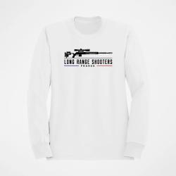 Sweat Tir Sportif Long Range Shooter Blanc / Orange