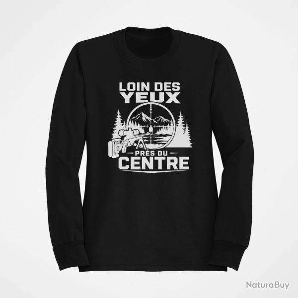 Sweat Tir Sportif Loin des yeux, pr�s du centre Noir