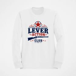 Sweat Tir Sportif Lever Action Club Blanc / Orange