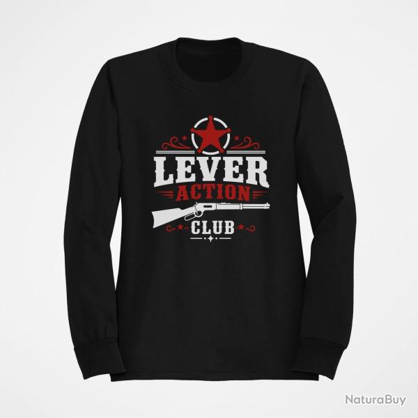 Sweat Tir Sportif Lever Action Club Noir / Orange