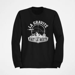 Sweat Tir Sportif La gravit&eacute; fait le reste Noir