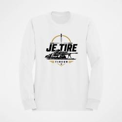 Sweat Tir Sportif Je tire Blanc / Orange