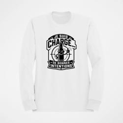 Sweat Tir Sportif Je suis charg&eacute; de bonnes intentions Blanc