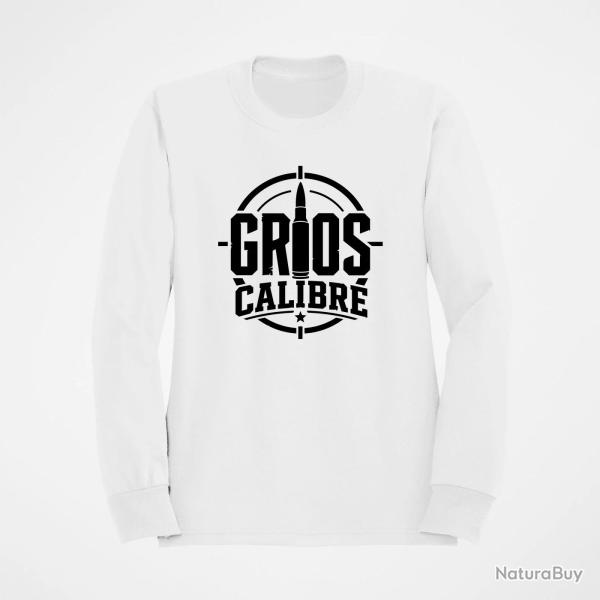Sweat Tir Sportif Gros calibre Cartouche Blanc