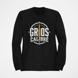 Sweat Tir Sportif Gros calibre Cartouche Noir
