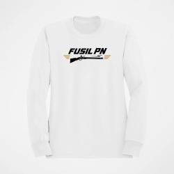 Sweat Tir Sportif Fusil PN Blanc / Orange