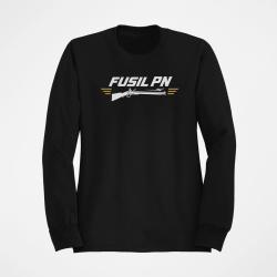 Sweat Tir Sportif Fusil PN Noir / Orange