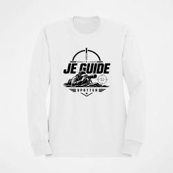 Sweat Tir Sportif Je guide Blanc
