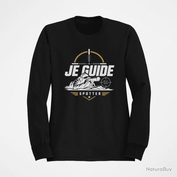 Sweat Tir Sportif Je guide Noir / Orange