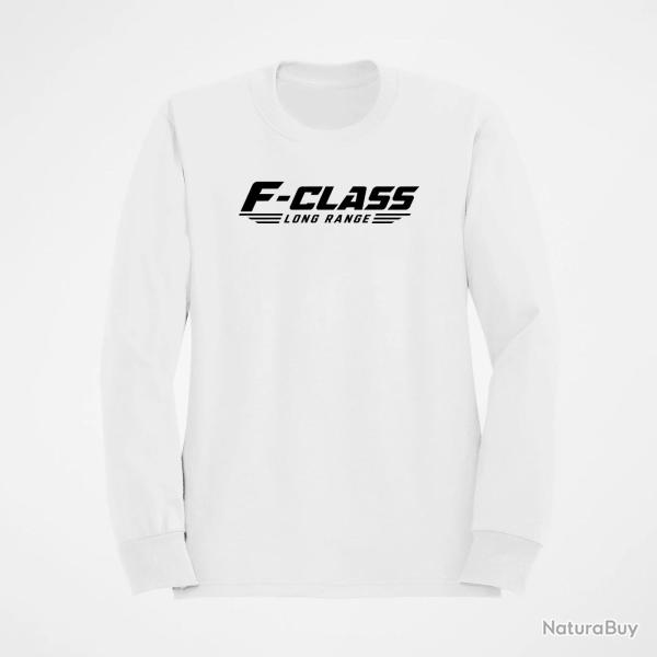 Sweat Tir Sportif F-Class Long Range Tireur couch� Blanc