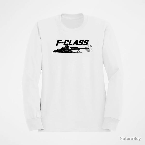 Sweat Tir Sportif F-Class Tireur couch� Blanc