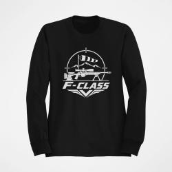 Sweat Tir Sportif F-Class Logo minimaliste Noir