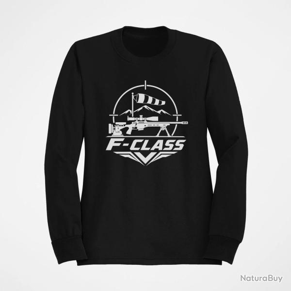 Sweat Tir Sportif F-Class Logo minimaliste Noir