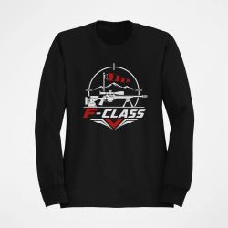Sweat Tir Sportif F-Class Logo minimaliste Noir / Orange