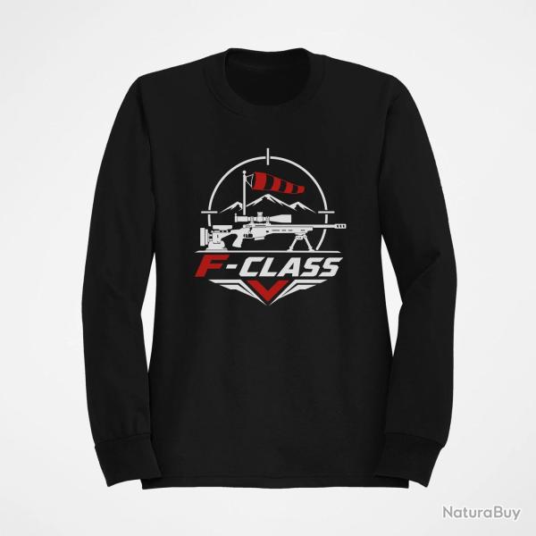 Sweat Tir Sportif F-Class Logo minimaliste Noir / Orange