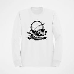 Sweat Tir Sportif Cherche mouche pour relation &agrave; distance Blanc