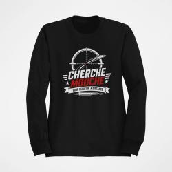 Sweat Tir Sportif Cherche mouche pour relation &agrave; distance Noir / Orange