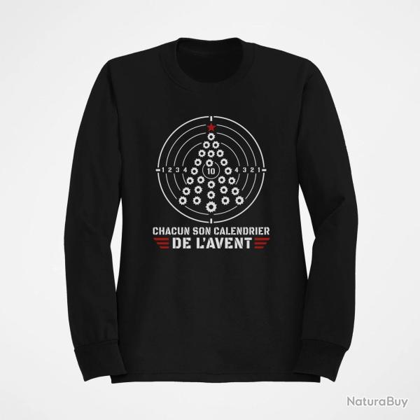 Sweat Tir Sportif Chacun son calendrier de l'Avent Noir / Orange