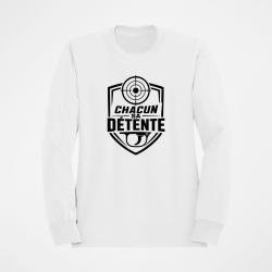 Sweat Tir Sportif Chacun sa d&eacute;tente Blanc