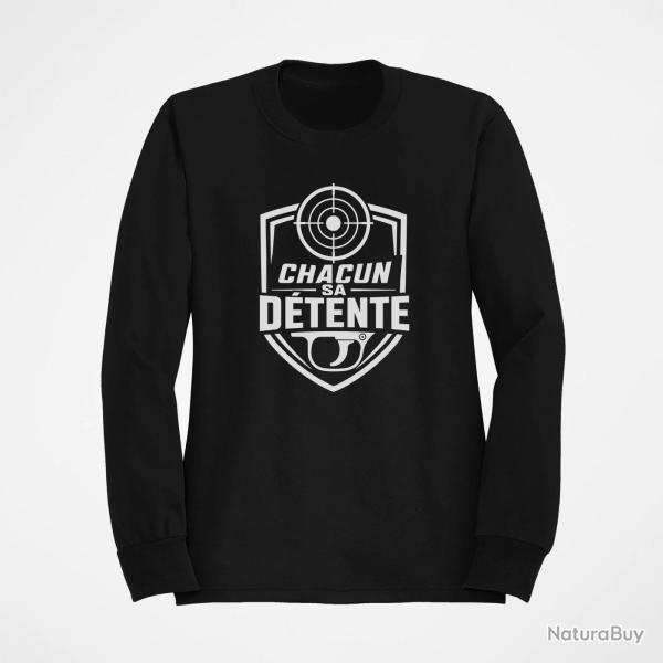 Sweat Tir Sportif Chacun sa d�tente Noir