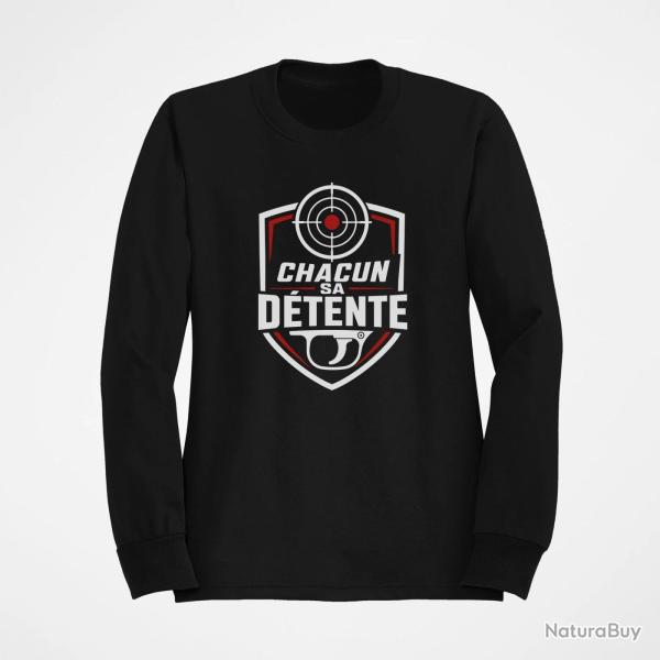 Sweat Tir Sportif Chacun sa d�tente Noir / Orange