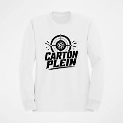 Sweat Tir Sportif Carton plein Blanc