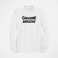 Sweat Tir Sportif Carabine &agrave; mouche Blanc
