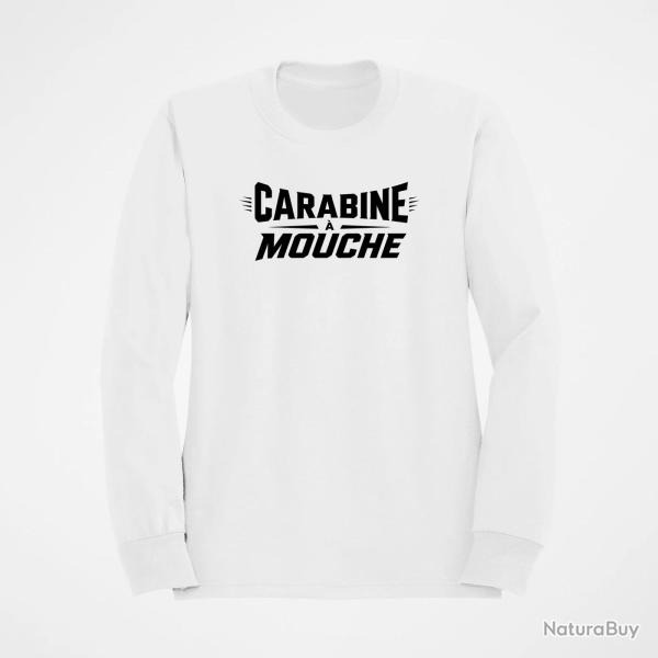 Sweat Tir Sportif Carabine � mouche Blanc