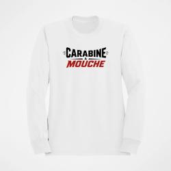Sweat Tir Sportif Carabine &agrave; mouche Blanc / Orange