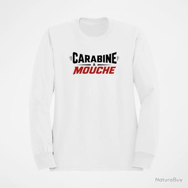 Sweat Tir Sportif Carabine � mouche Blanc / Orange