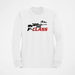 Sweat Tir Sportif F-Class Carabine et manche &agrave; air Blanc / Orange