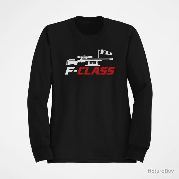 Sweat Tir Sportif F-Class Carabine et manche � air Noir / Orange
